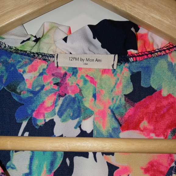 12PM by Mon Ami sleeveless ruffle neck blouse - Picture 4 of 5